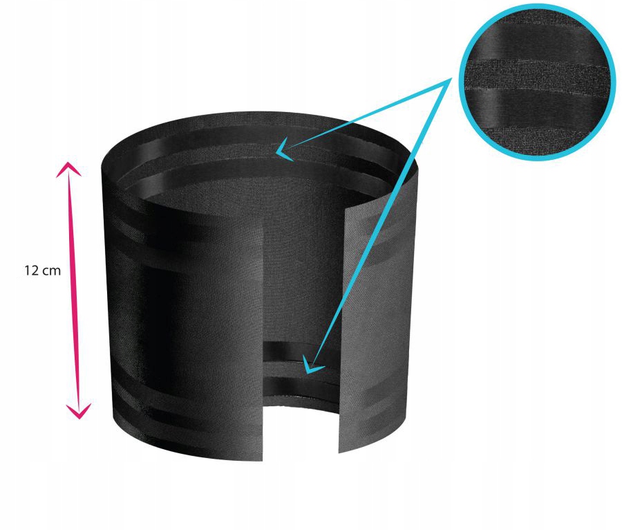 OPASKI na uda SESTO SENSO GŁADKIE CZARNE 65-70 Waga produktu z opakowaniem jednostkowym 0.15 kg