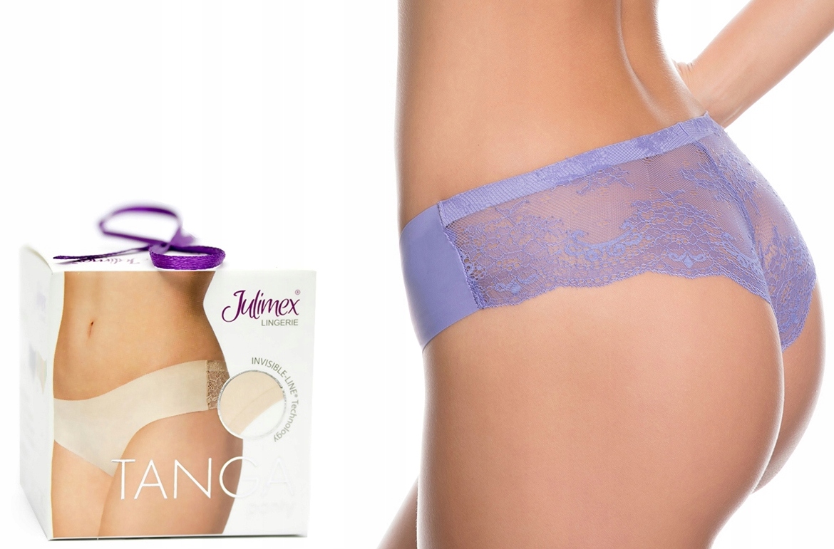 

Julimex Tanga Figi Damskie Fiołkowe L