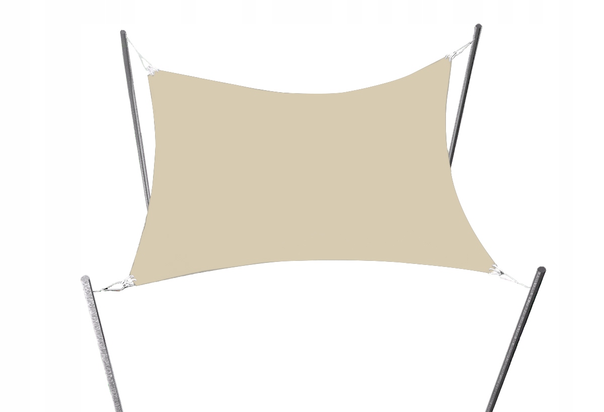 Sluneční Plachta Vodotěsná Do Zahrady Na Terasu Premium Béžová 4x4