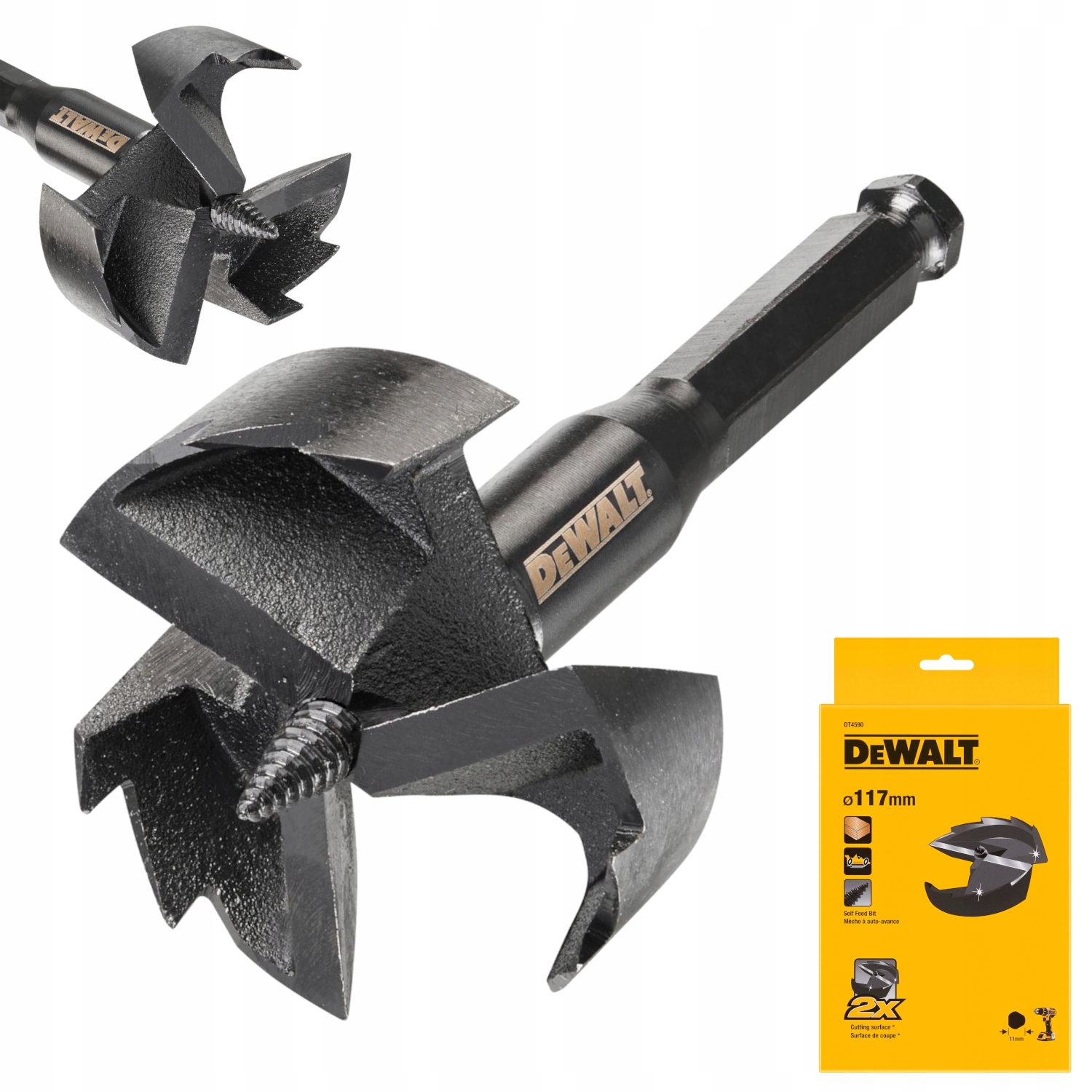 Dewalt Wiertło samowiercące gniazdowe do drewna 117mm DT4590