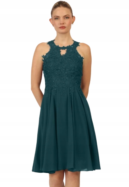 Apart Šaty S Krajkou, Zelené, Zapínání 36 J2O