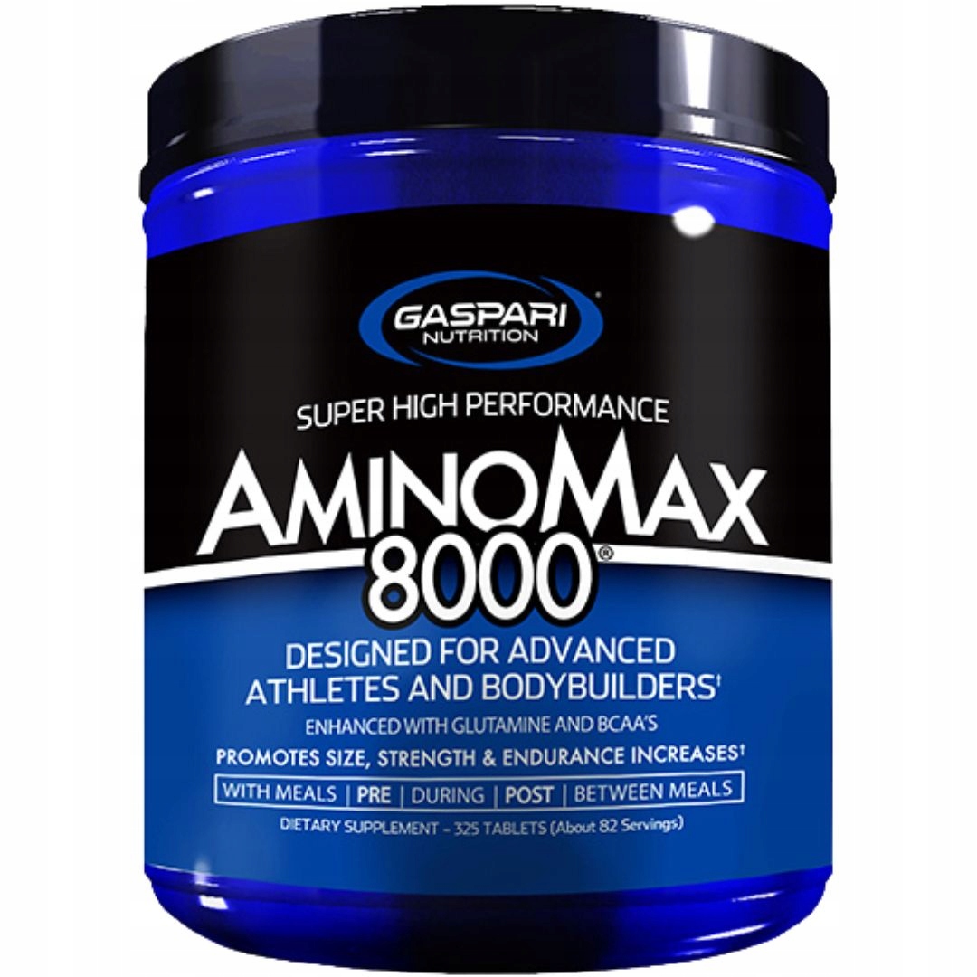Gaspari Nutrition Amino Max 8000 325 tabletek wpc aminokyseliny regenerace