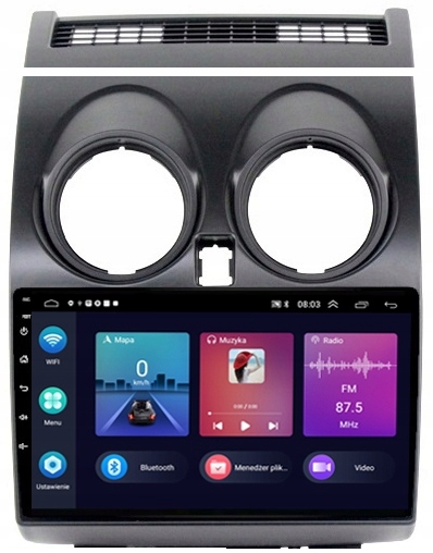 Gps A Android Rádio Navigace Bt Nissan Qashqai 2006-2013 Carplay 4GB 64GB