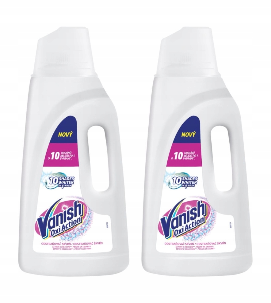 Levně Vanish, Tekutý prostředek na bělení a odstraňování skvrn, 2 x 2 l