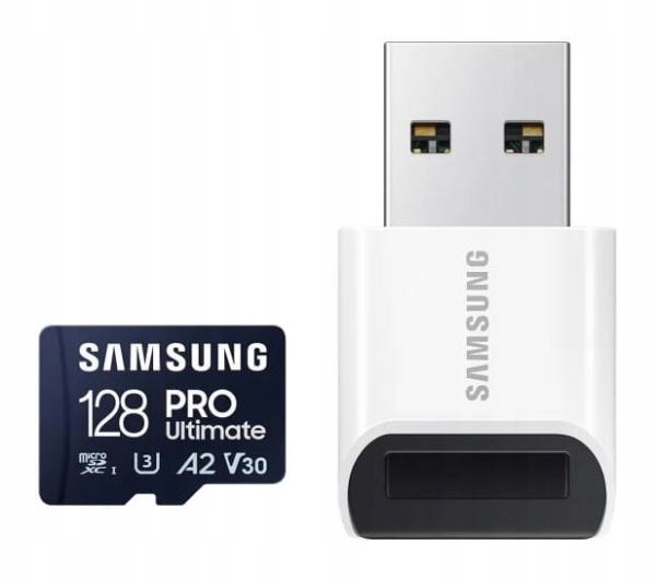 Karta pamięci Samsung Pro Ultimate 2023 microSD 128GB 200/130MB/s czytnik