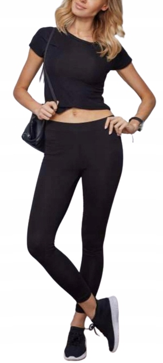 

Czarne getry/legginsy Latynka r. M/L grube i miłe