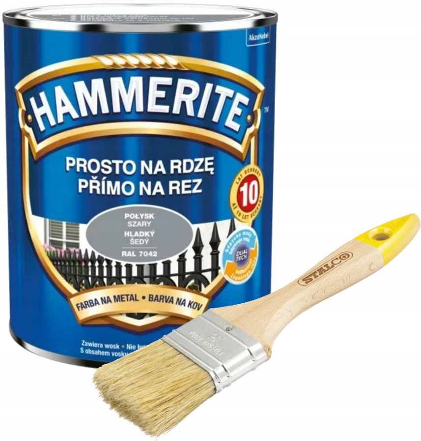 

Hammerite Na Rdzę Połysk Szary 2,5L