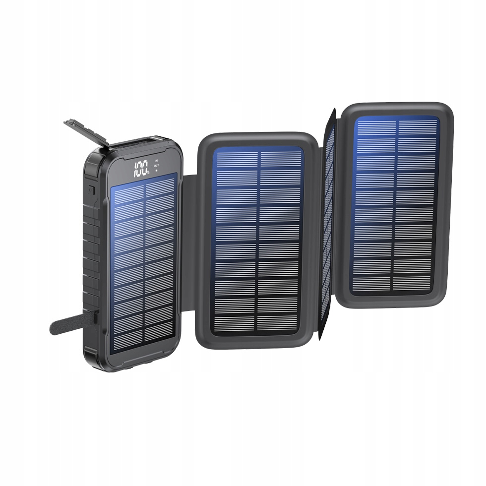 Power banka Boompods Neutron Fold Solar 16000mAh čierna