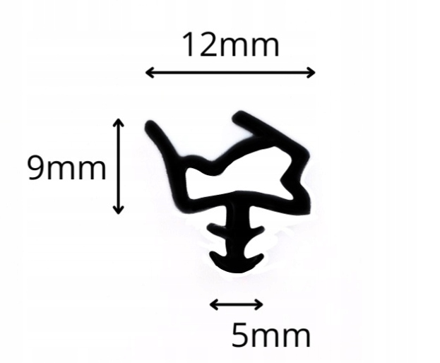USZCZELKA DO DRZWI WEWNĘTRZNYCH BRĄZOWA AKUSTYCZNA TERMOIZOLAZYCJA 1mb. Kod producenta S6612brąz Z14-0007