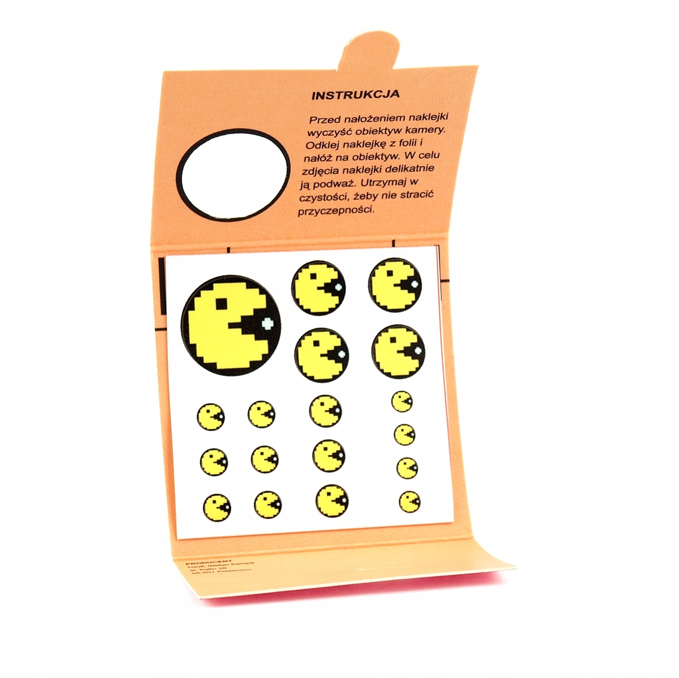 

18x Zasłona Do Kamerki Laptopa Tabletu Pacman