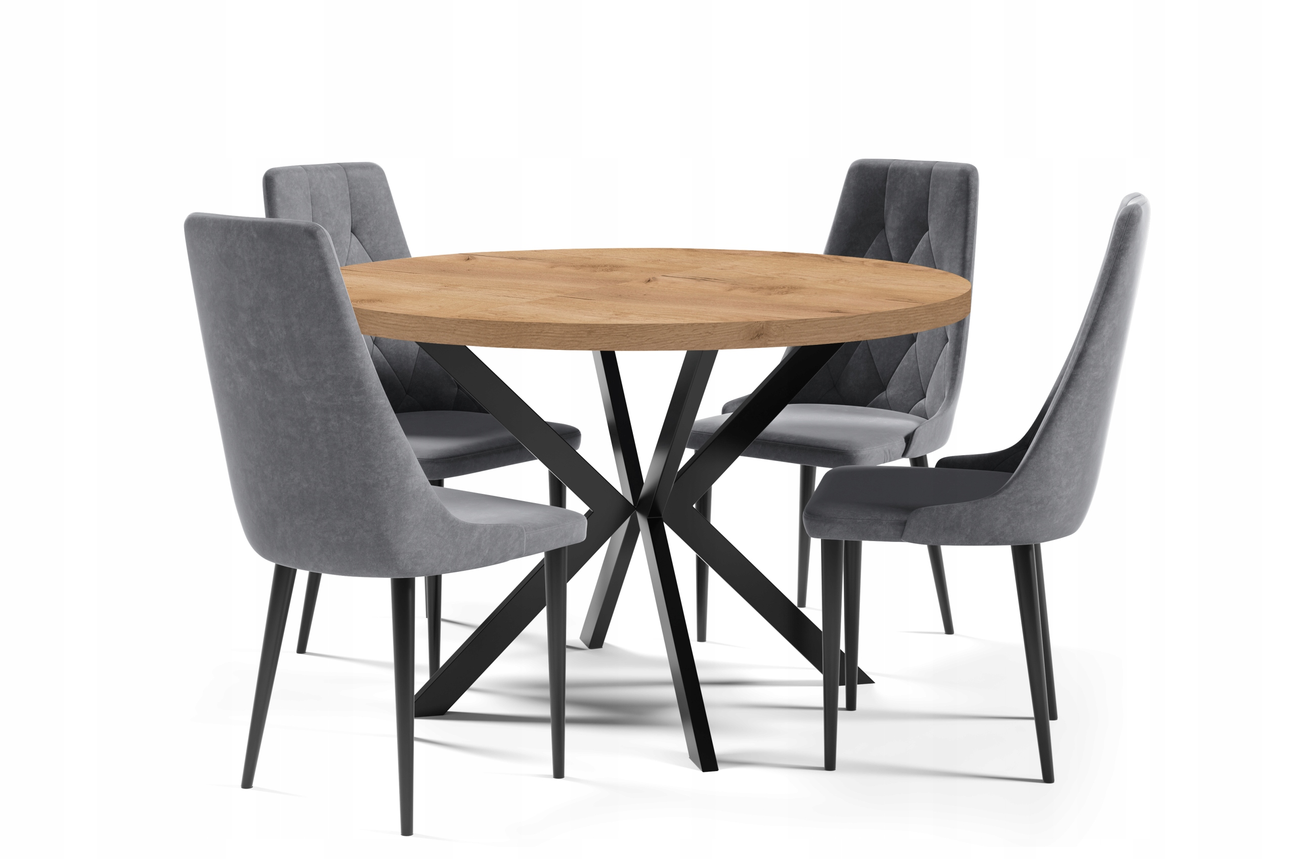 Zestaw stół z 4 krzesłami MORI LOFT 120 nowoczesny Liczba krzeseł w zestawie 4