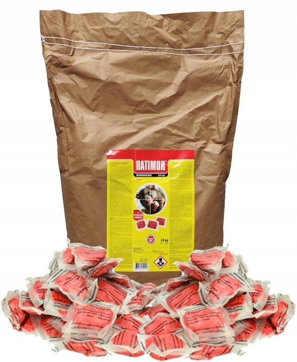 

Trutka Pasta Ratimor Bromadiolon Mysz Szczur 20 Kg