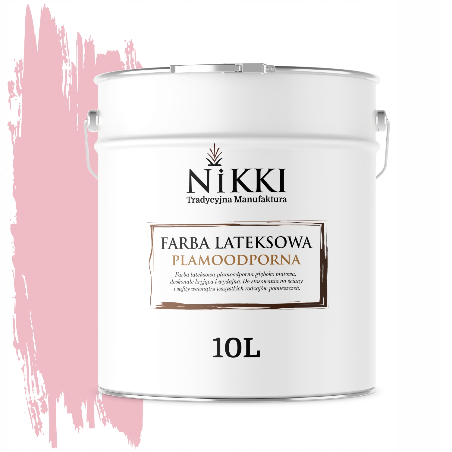 Latexová Farba Odolná Voči Škvrnám Ružová Svetlá H3657 10L Hlboká Matná