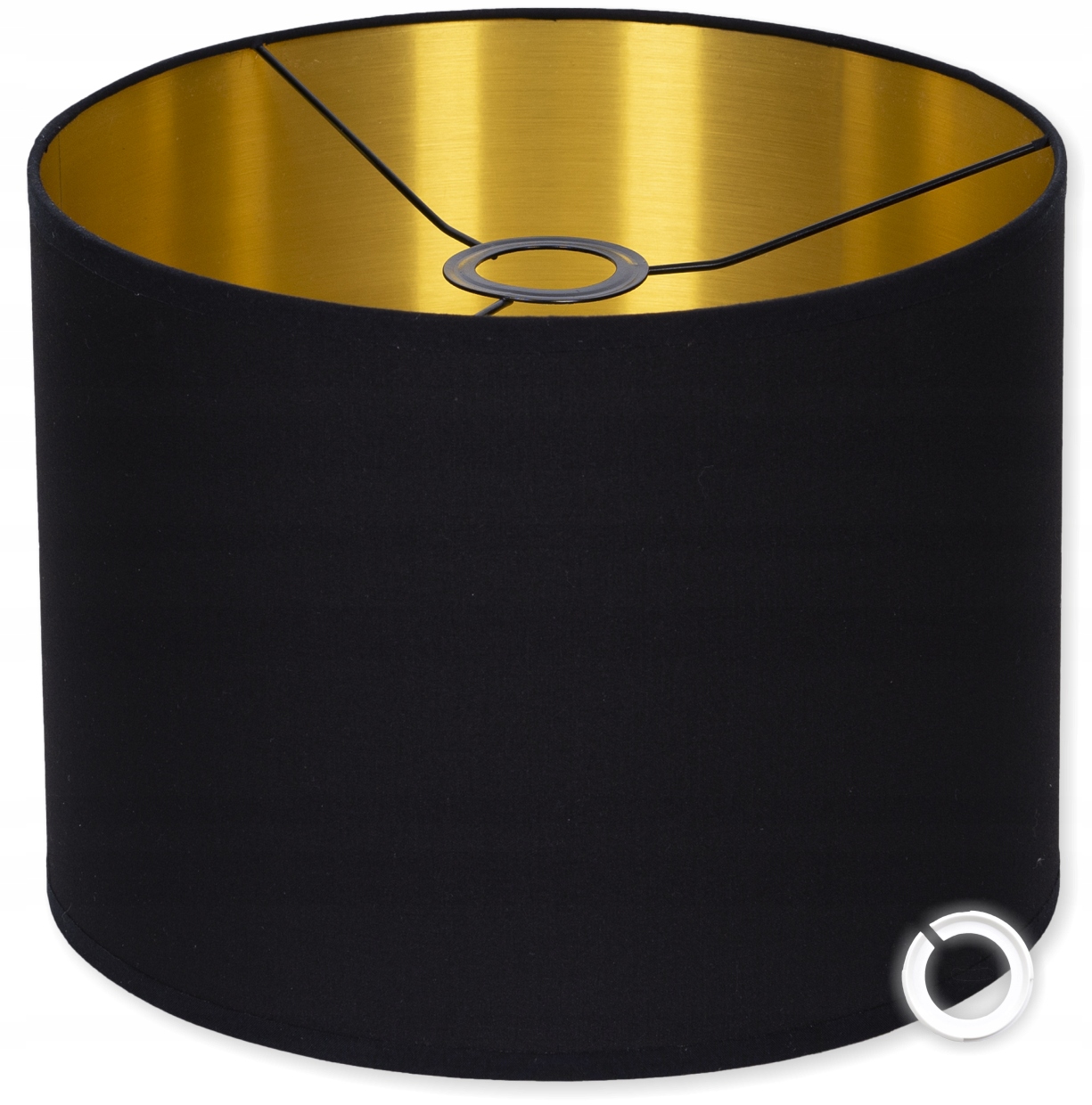 Abażur Czarny Złoty wersja Premium klosz do lampy