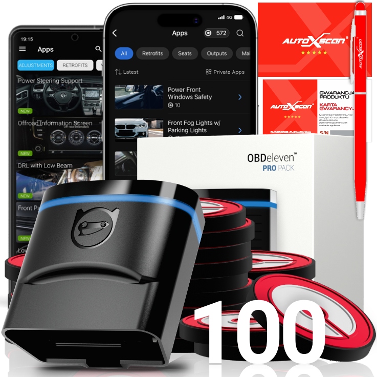 Vag Diagnostický Interface OBDeleven Pro Pack 100 kreditů Next Generation Polský Prodejce