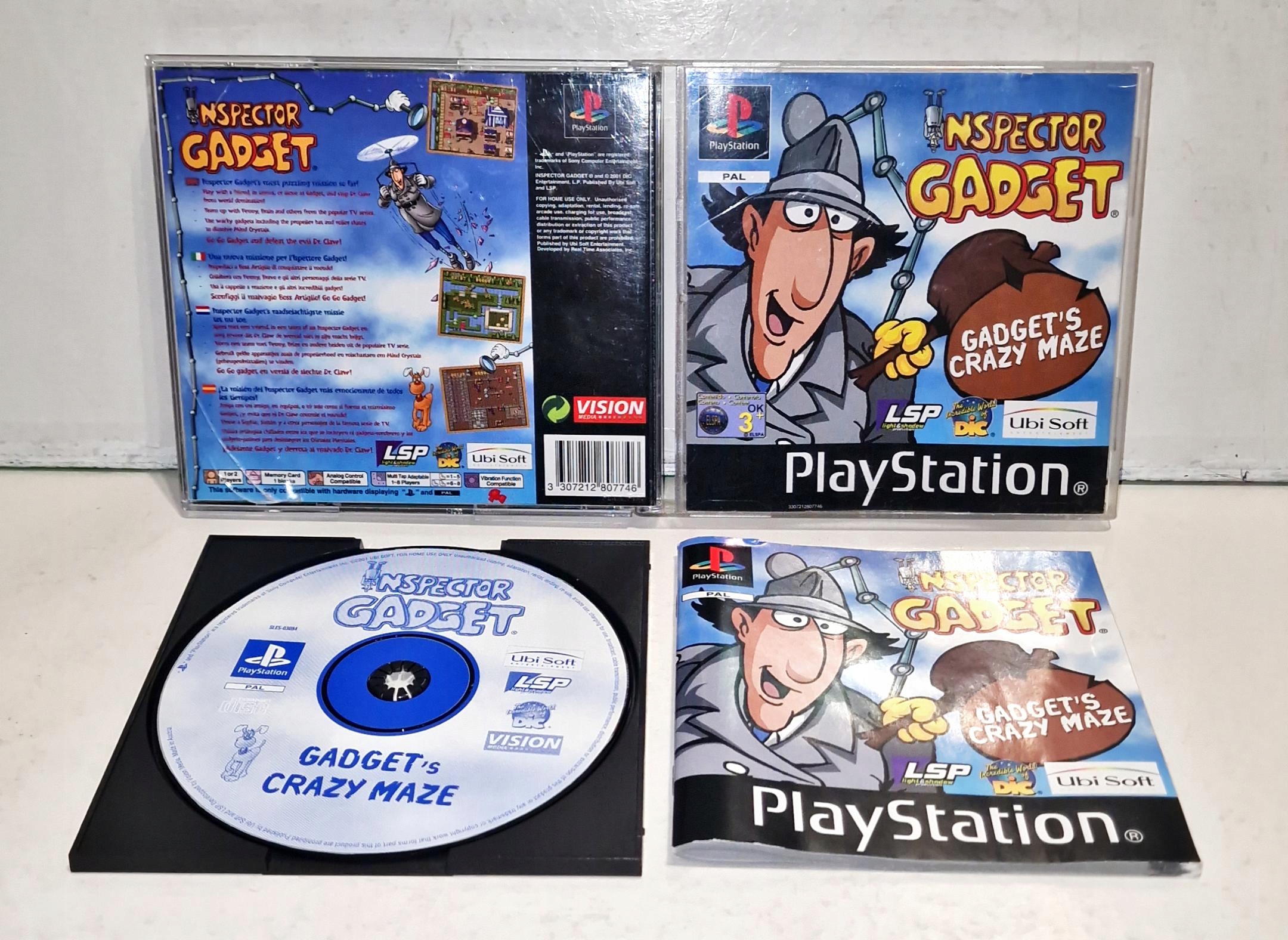 Gra Inspector Gadget PSX 3XA PŁYTA BDB