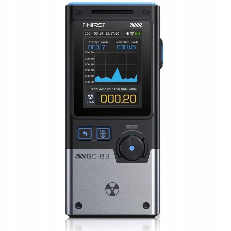 Fnirsi GC-03 detektor radiace a elektromagnetického pole 3v1
