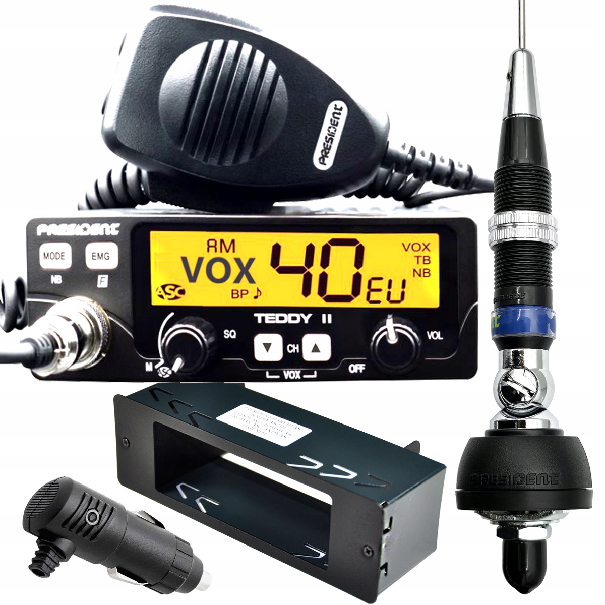 anténa Iowa 102 cm Cb rádio President Teddy II Asc kapsa Tir Bus Off Road