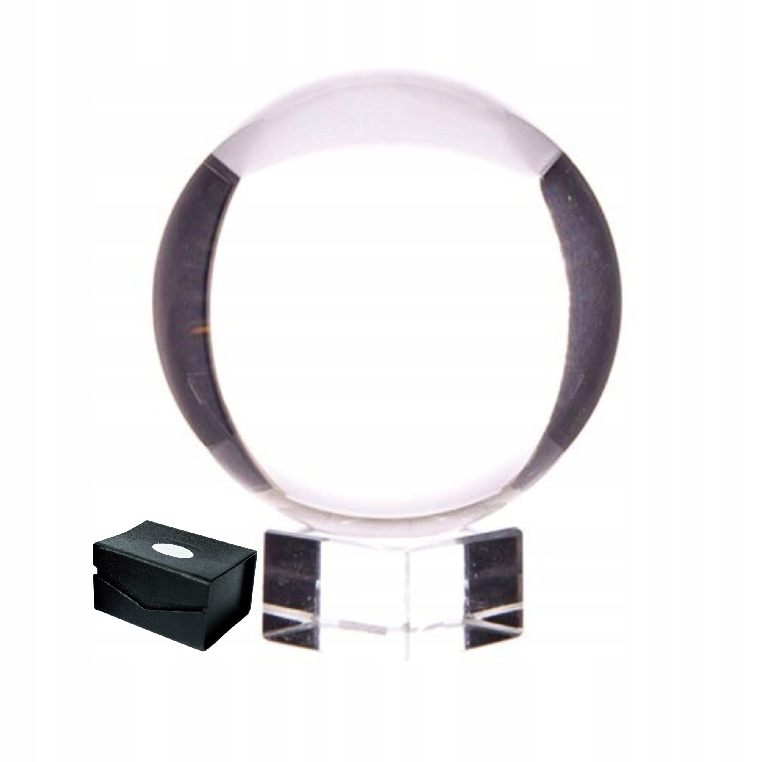 Kryształowa Kula do Wróżenia Wróżbiarska Szkło Optyczne Podstawka