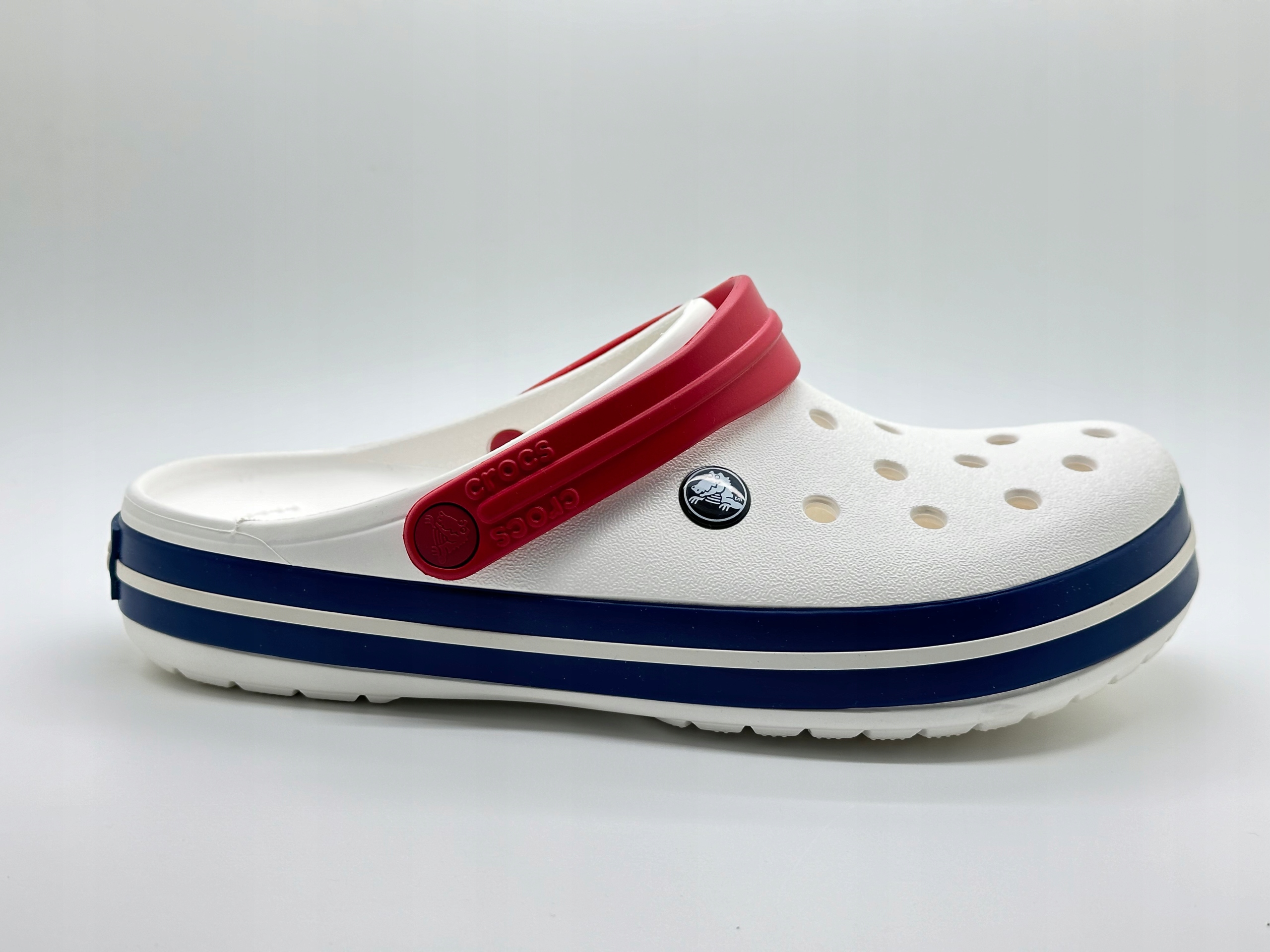 CROCS CROCBAND BIAŁY WHITE / BLUE JEAN | 48/49 M13 Rozmiar 48