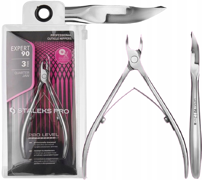 Profesionální kleště na kůži Expert 90 3 mm Staleks Ideální ostrost Trvalé