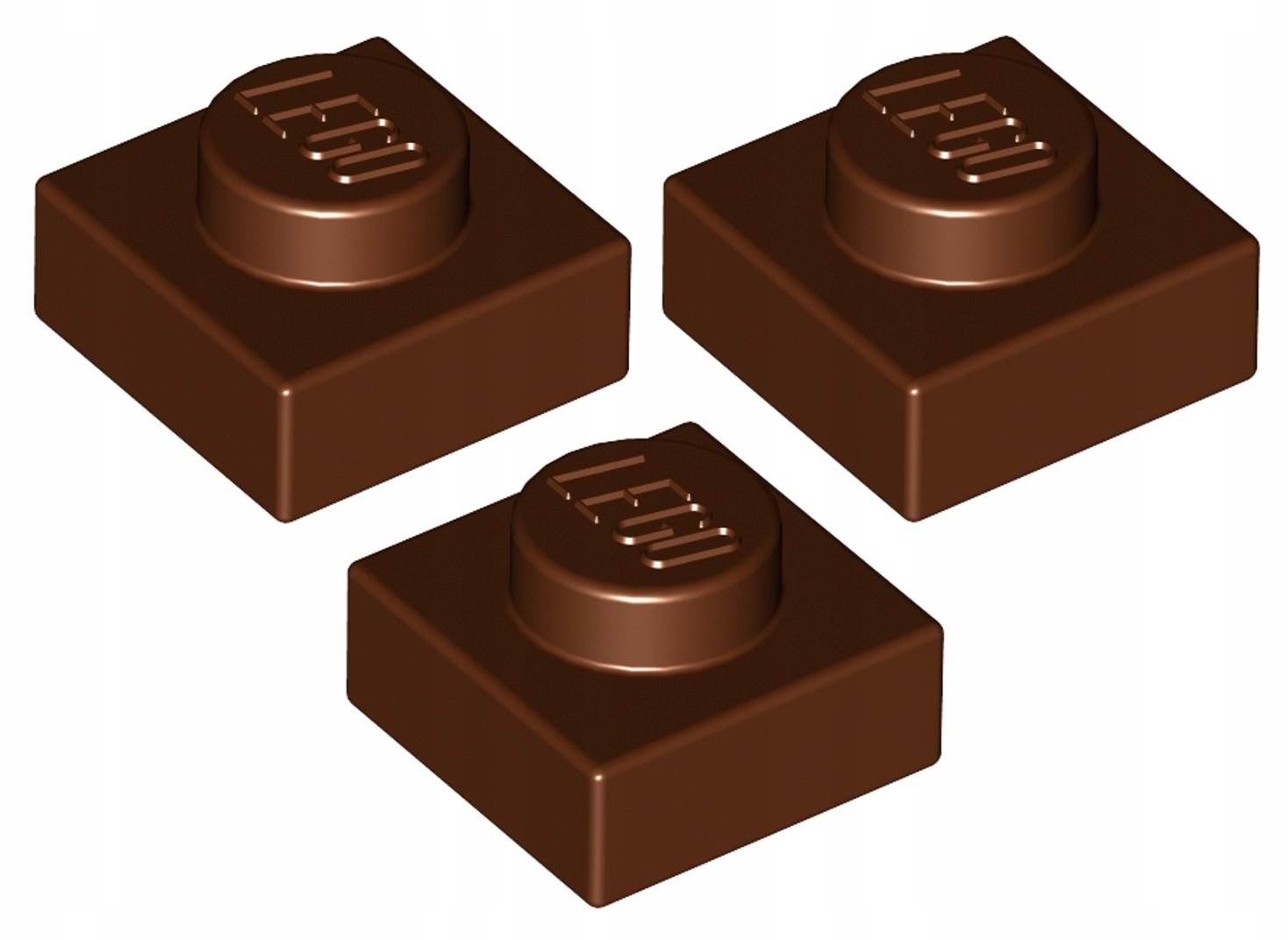 

Lego Płytka 1x1 Brązowa (3024/4221744) 3szt