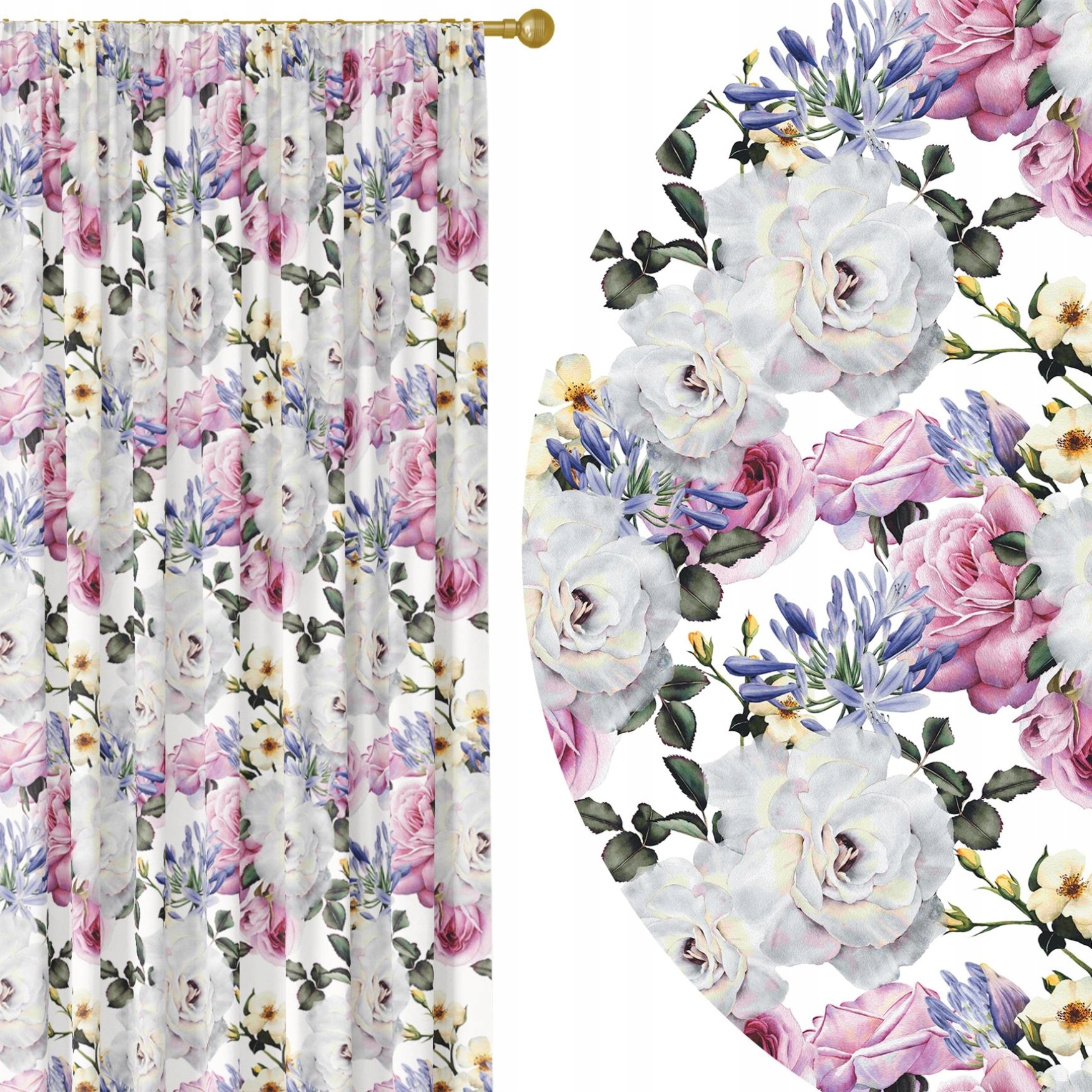 

Gotowe Zasłony Na Żabki 140x250 Zasłona Na Taśmie