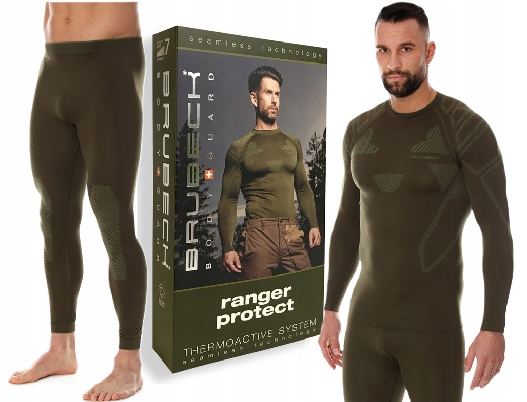 Męska szybkoschnąca bielizna termoaktywna Brubeck dła służb mundurowych