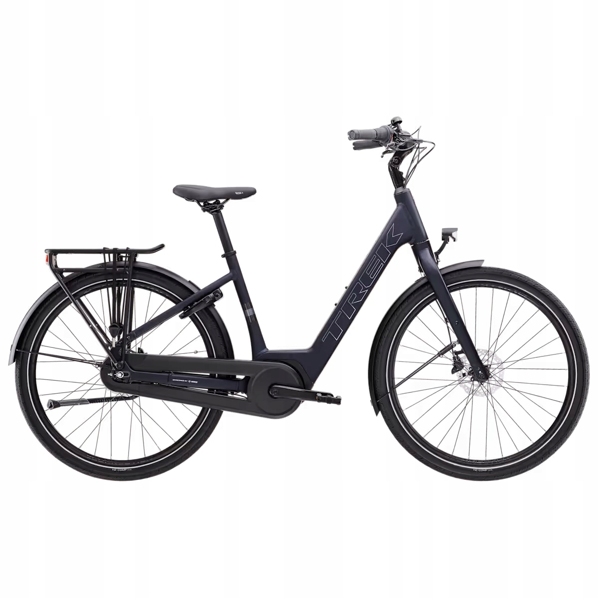 Rower elektryczny Trek District+ 1 Lowstep Matte Dark Blue r.L (180-200 cm)