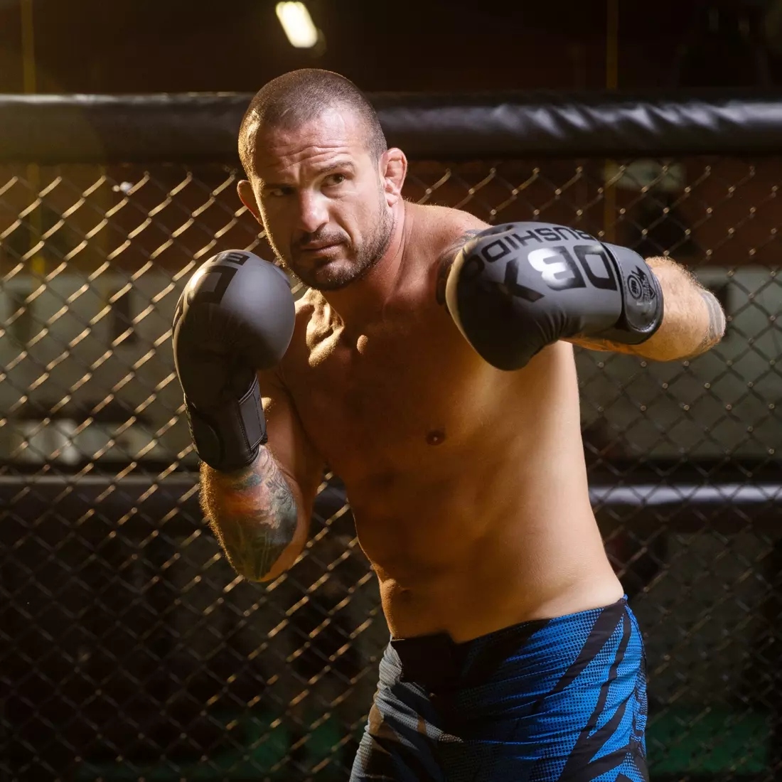 RĘKAWICE BOKSERSKIE SPARINGOWE TRENINGOWE Z SIATKĄ DBX BUSHIDO 16 oz Model B-2v21