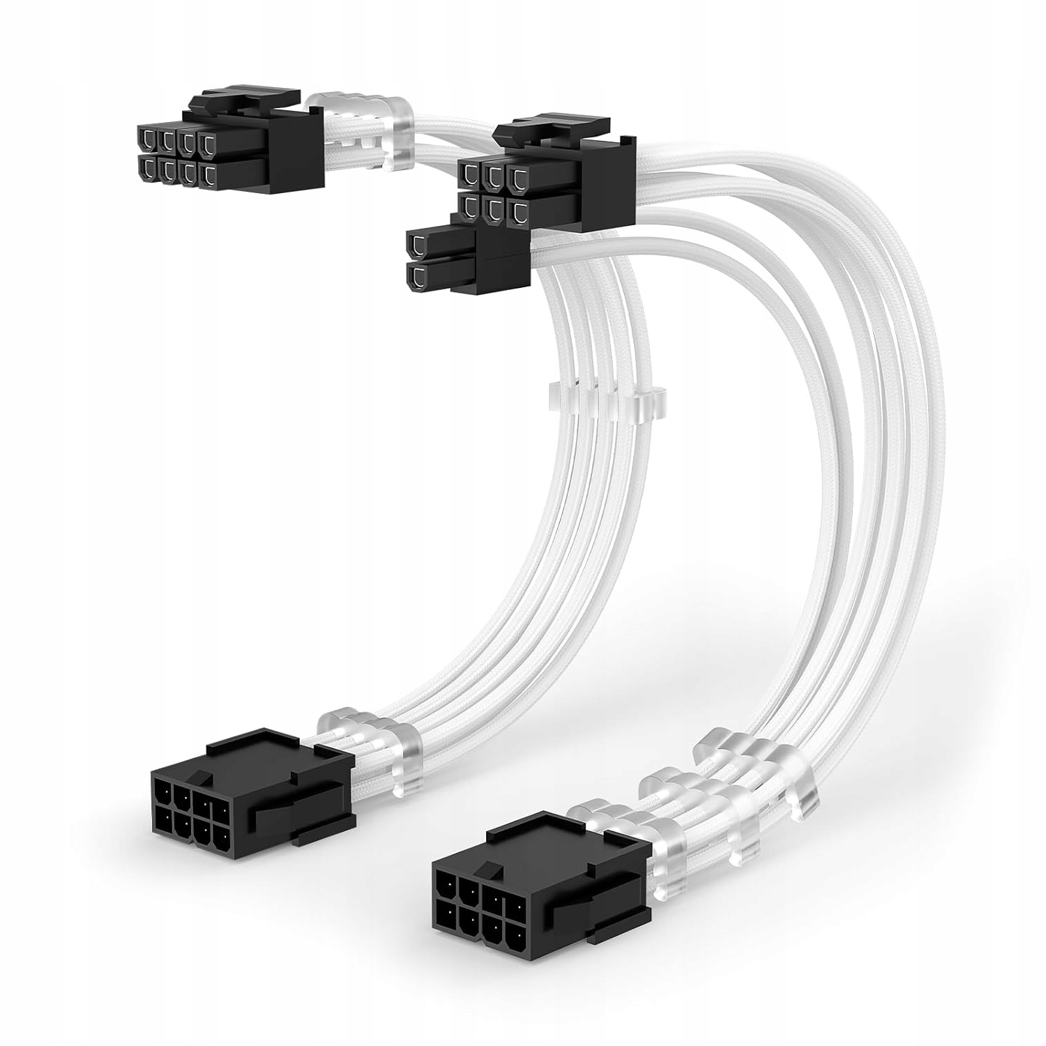 KABEL PRZEDŁUŻAJĄCY ZASILANIA PCI EXPRESS 8 PIN 30CM BIAŁY