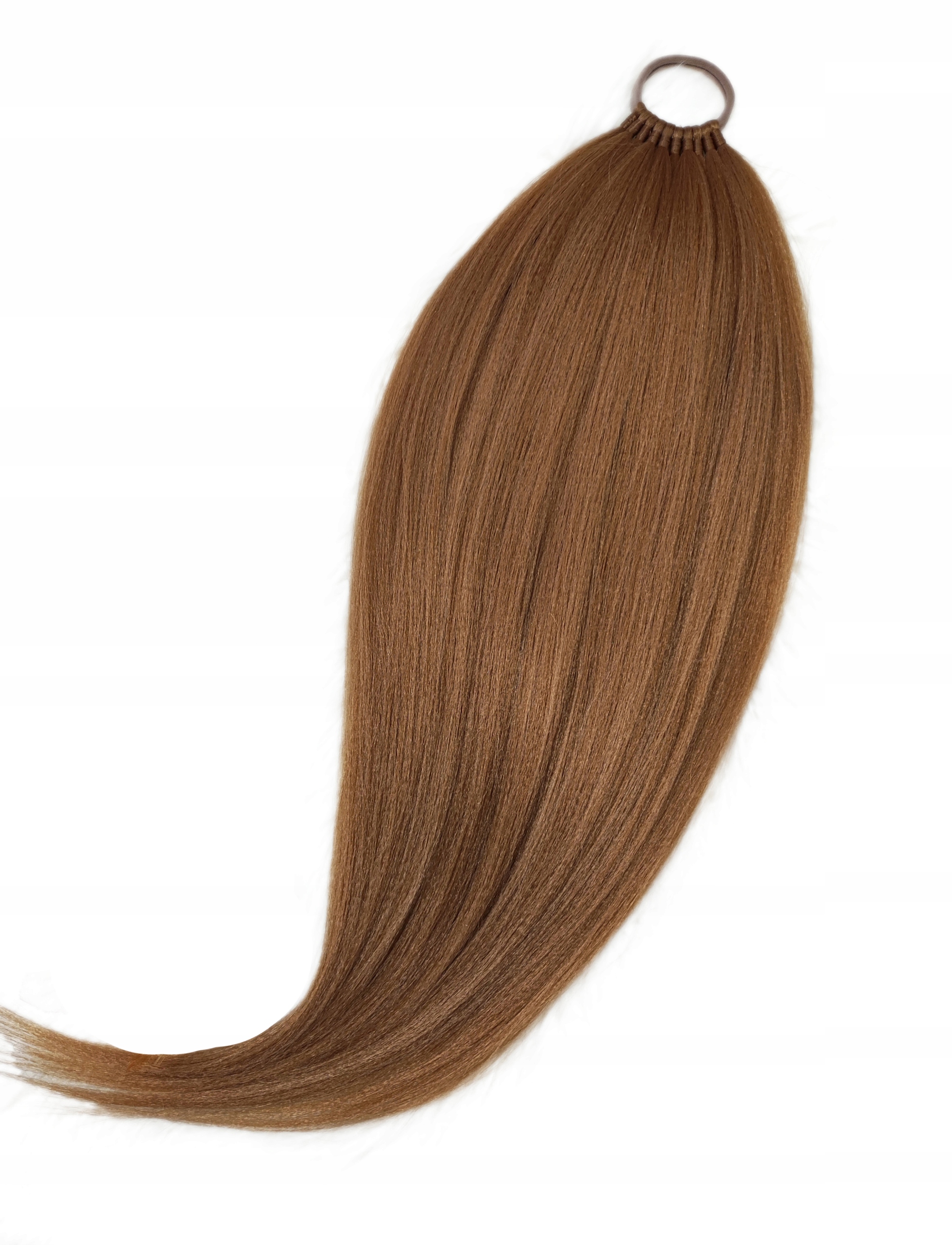 Připínací poník na gumičce, Příčesek, medově hnědá, Medová Žena, 50 cm