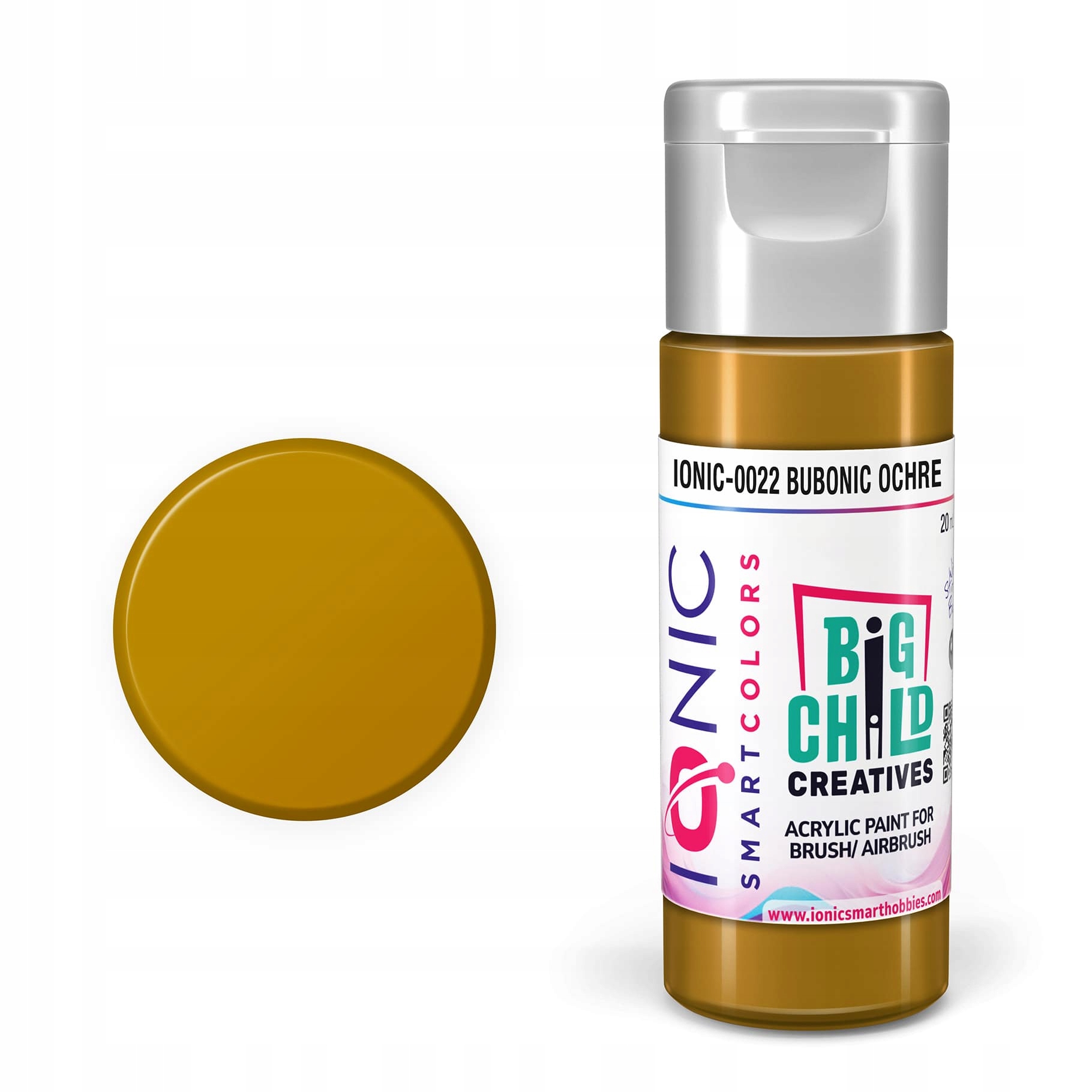 Ionic Smart Colors Bubonic Ochre 20 ml Big Child Creatives Ammo
