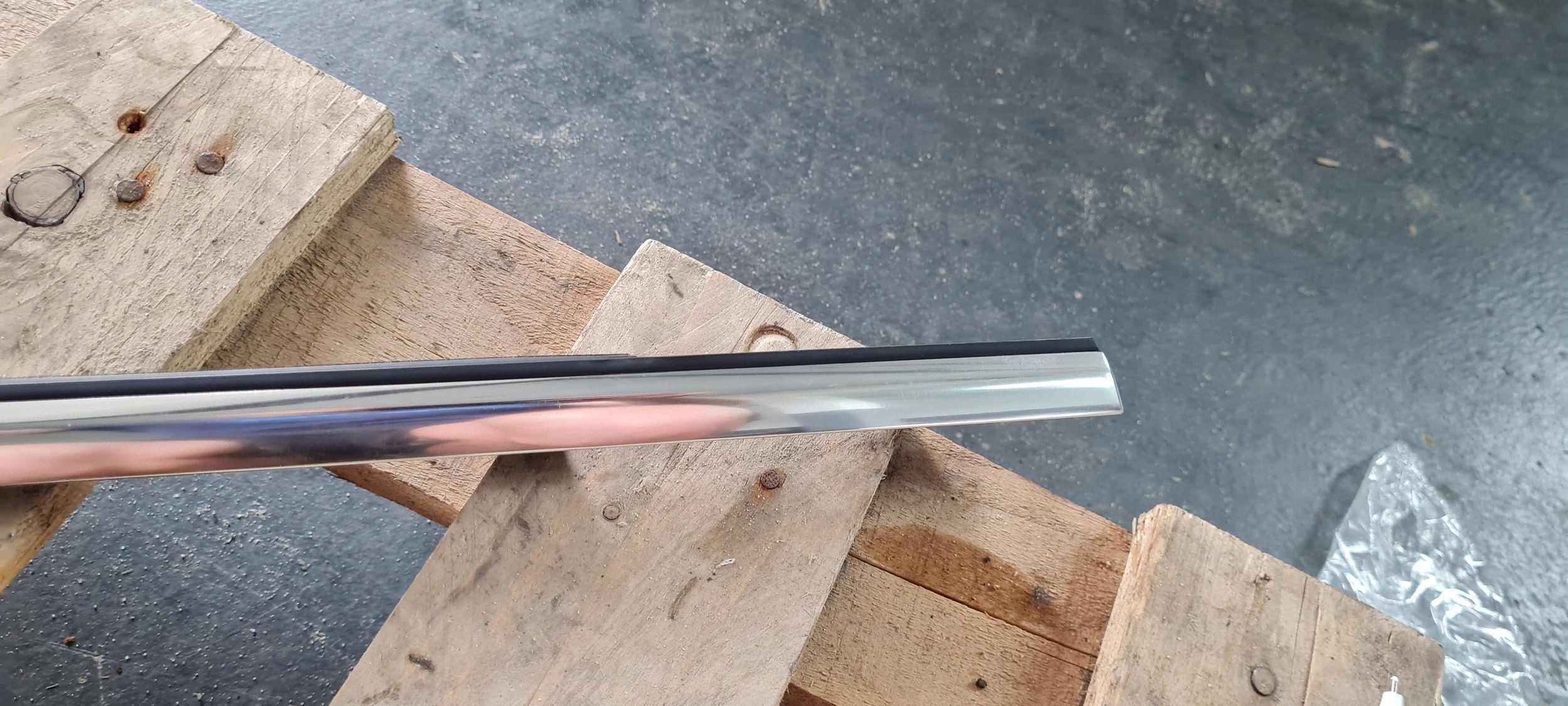 S4 B9 8W A4 moulding dust left left rear part CHROM 8W0853763B