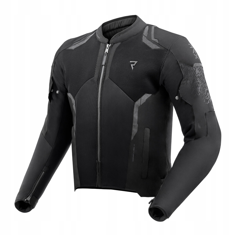 Textilná motocyklová bunda Rebelhorn Jax Black 3XL
