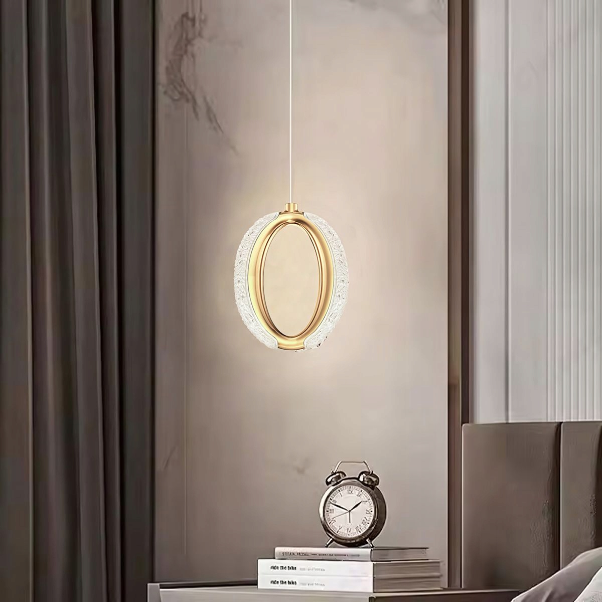 LAMPA SUFITOWA WISZĄCA RING ELEGANCKA KRYSZTAŁOWA ZŁOTO GLAMOUR TOOLIGHT Rodzaj lampy Sufitowe - wiszące