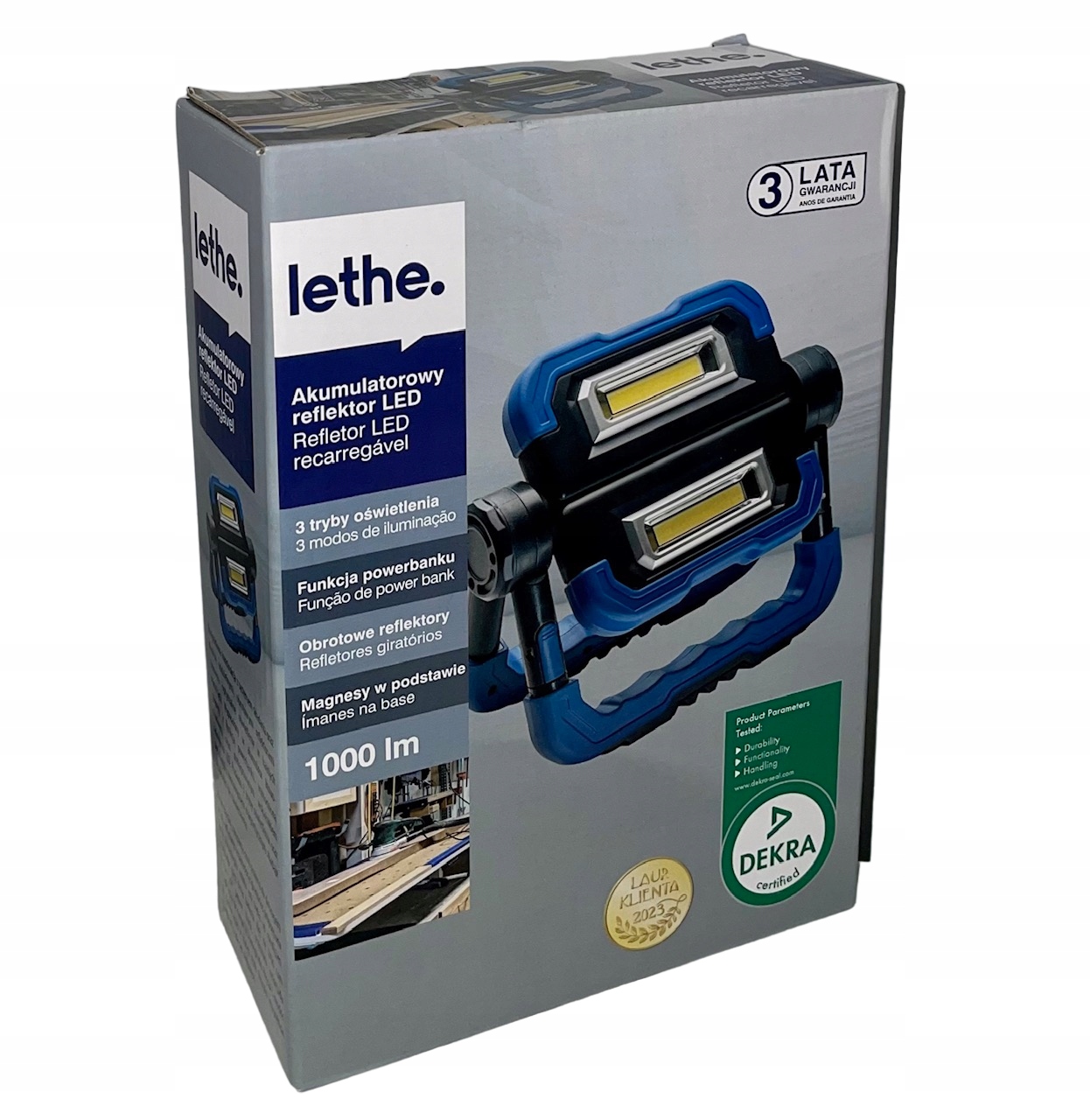 Akumulatorowy refletor LED 1000 lm-A EAN (GTIN) 5905118021884