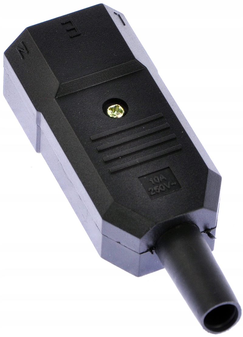 Wtyk komputerowy męski AC 3 pin IEC320 C14 10A UPS Model IEC320 C14