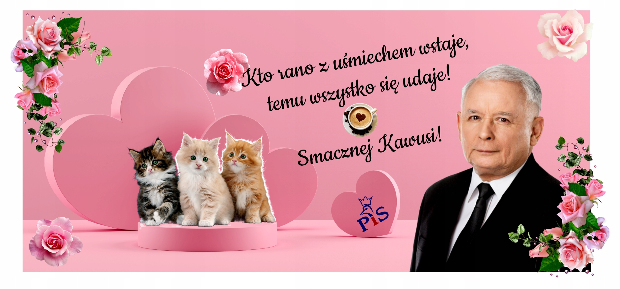 KUBEK PREZESA PIS JAREK KACZYŃSKI DUDA MORAWIECKI NA PREZENT DO KAWY PRACY Rodzaj gadżetu gamingowy