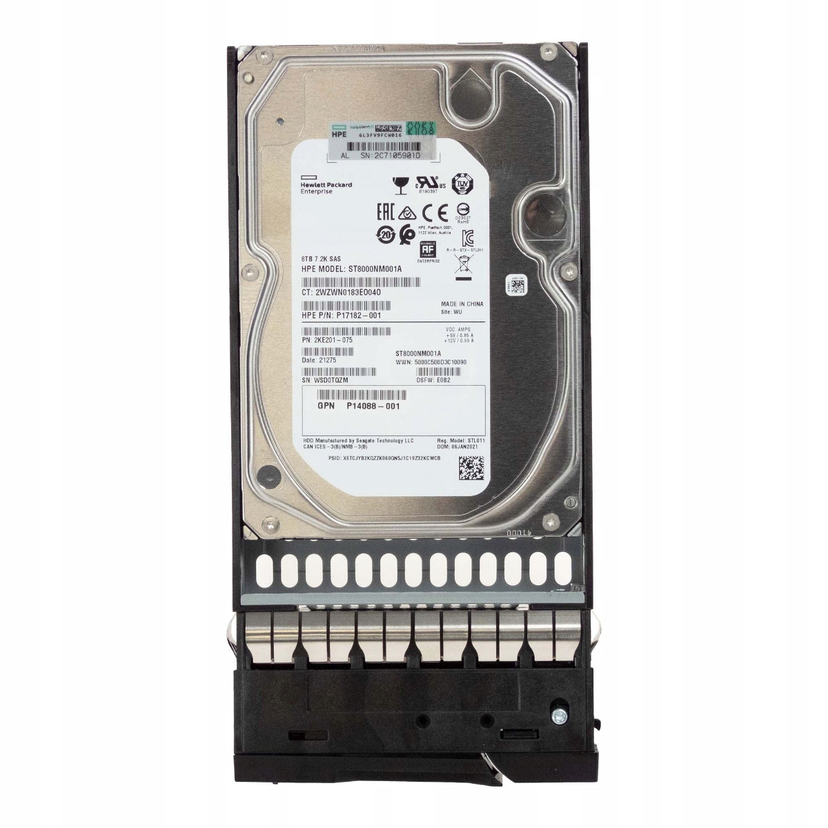 Hp P17182-001 8TB 7.2K Sas 12Gb/s P14088-001 ST8000NM001A