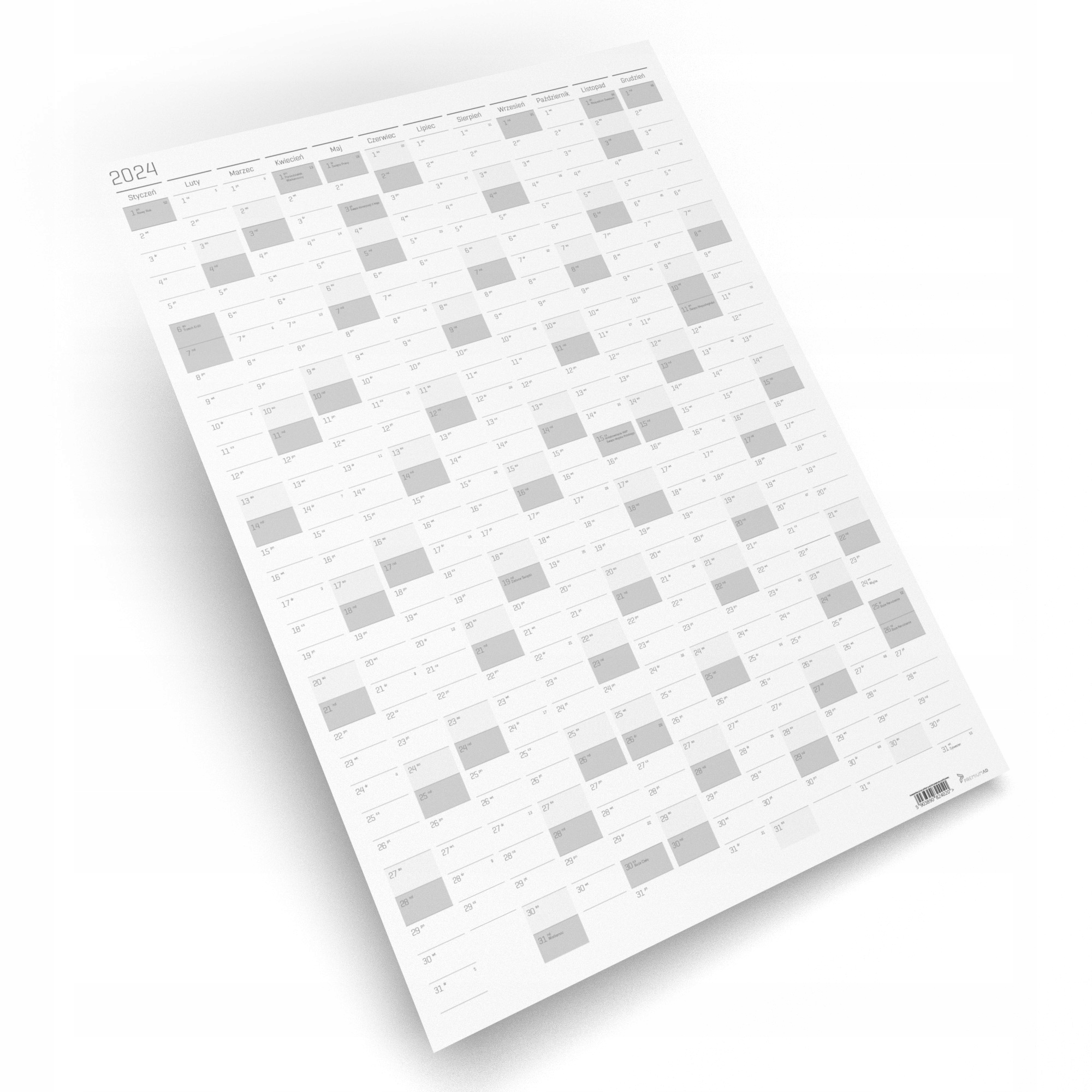 

Planer samoprzylepny 2024 B2 pionowy Scandi