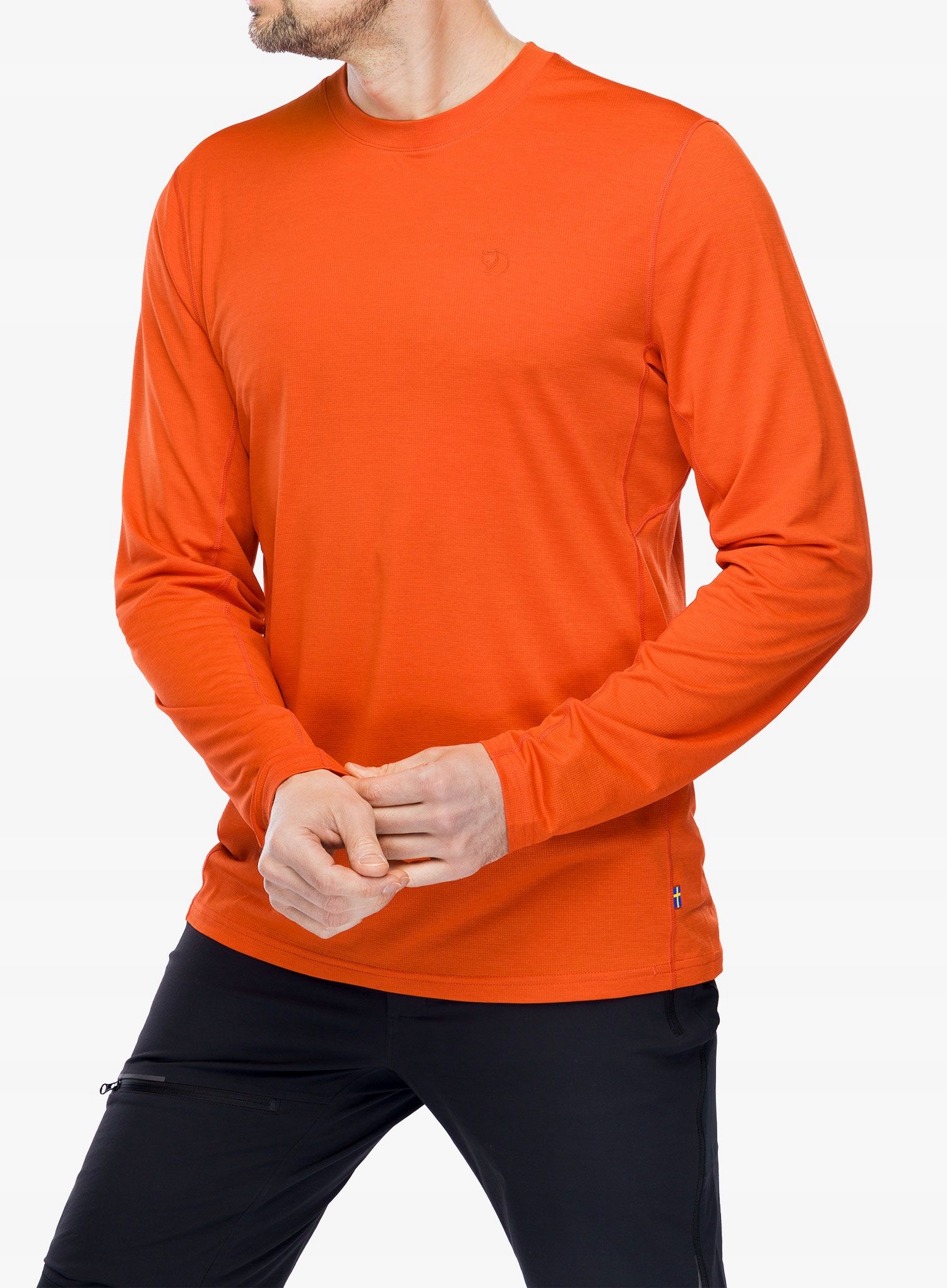 Funkční triko s dlouhým rukávem Fjallraven Abisko Day Hike Ls flame orange S