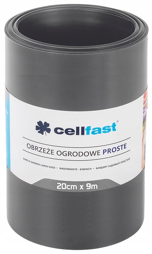 

Obrzeże ogrodowe proste 20cm x 9m Cellfast grafit