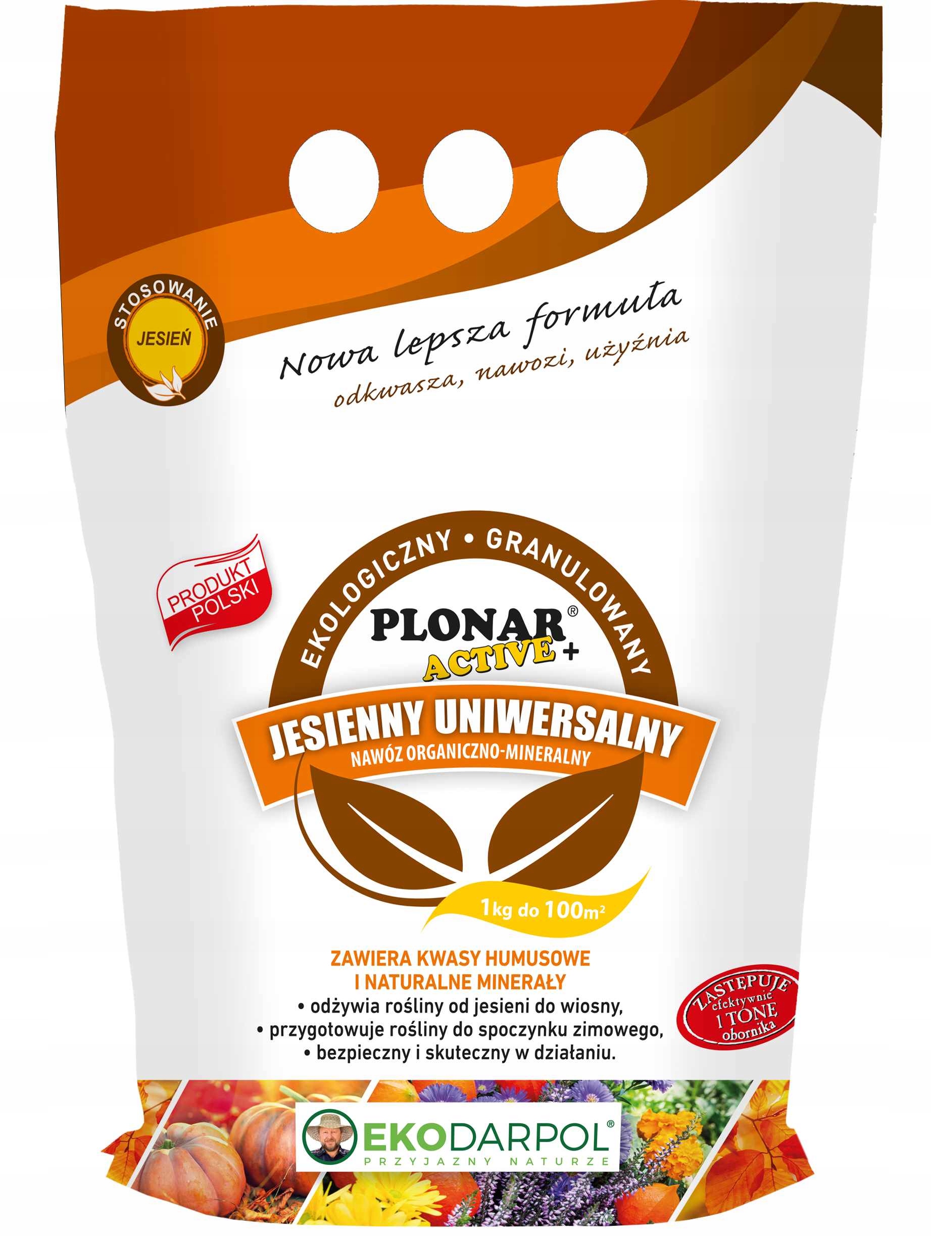 

Nawóz jesienny Plonar Active uniwersalny 1kg Eko