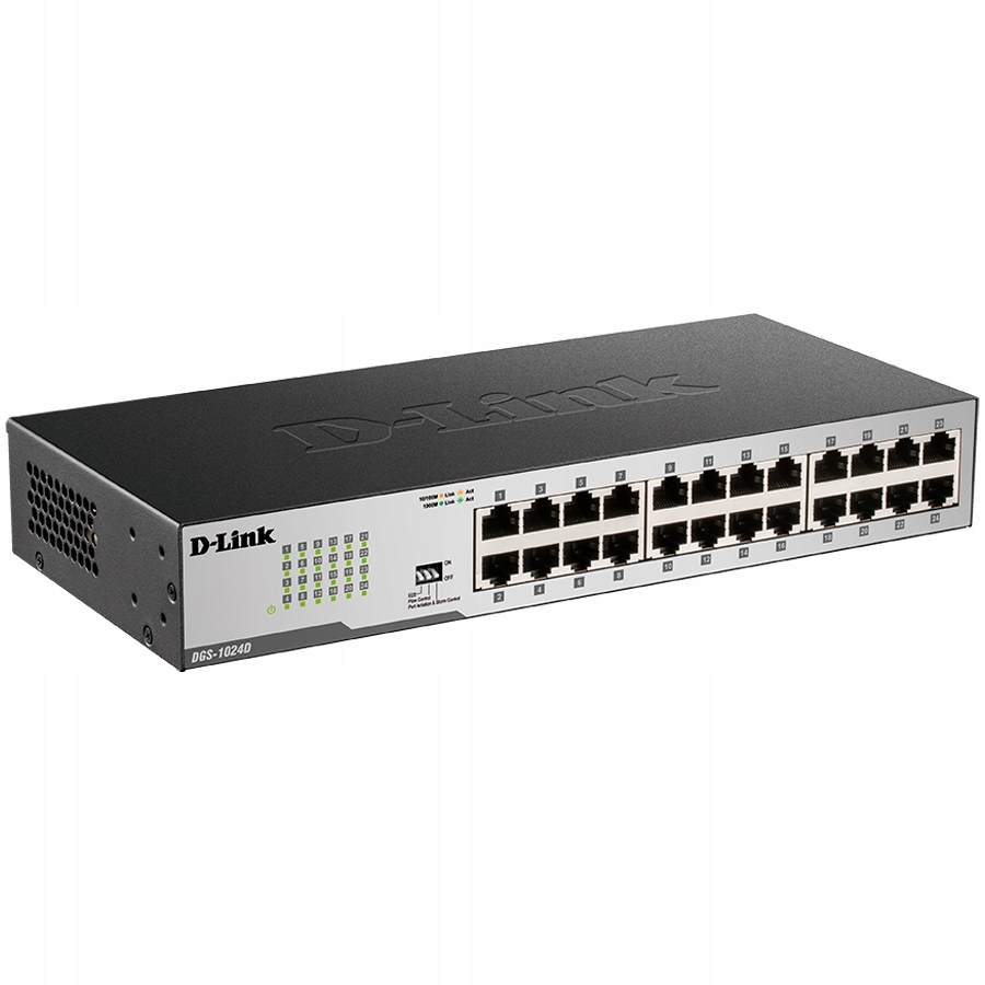 D-link Switch 24x1Gbps nespravovatelný, vysoce kvalitní provedení