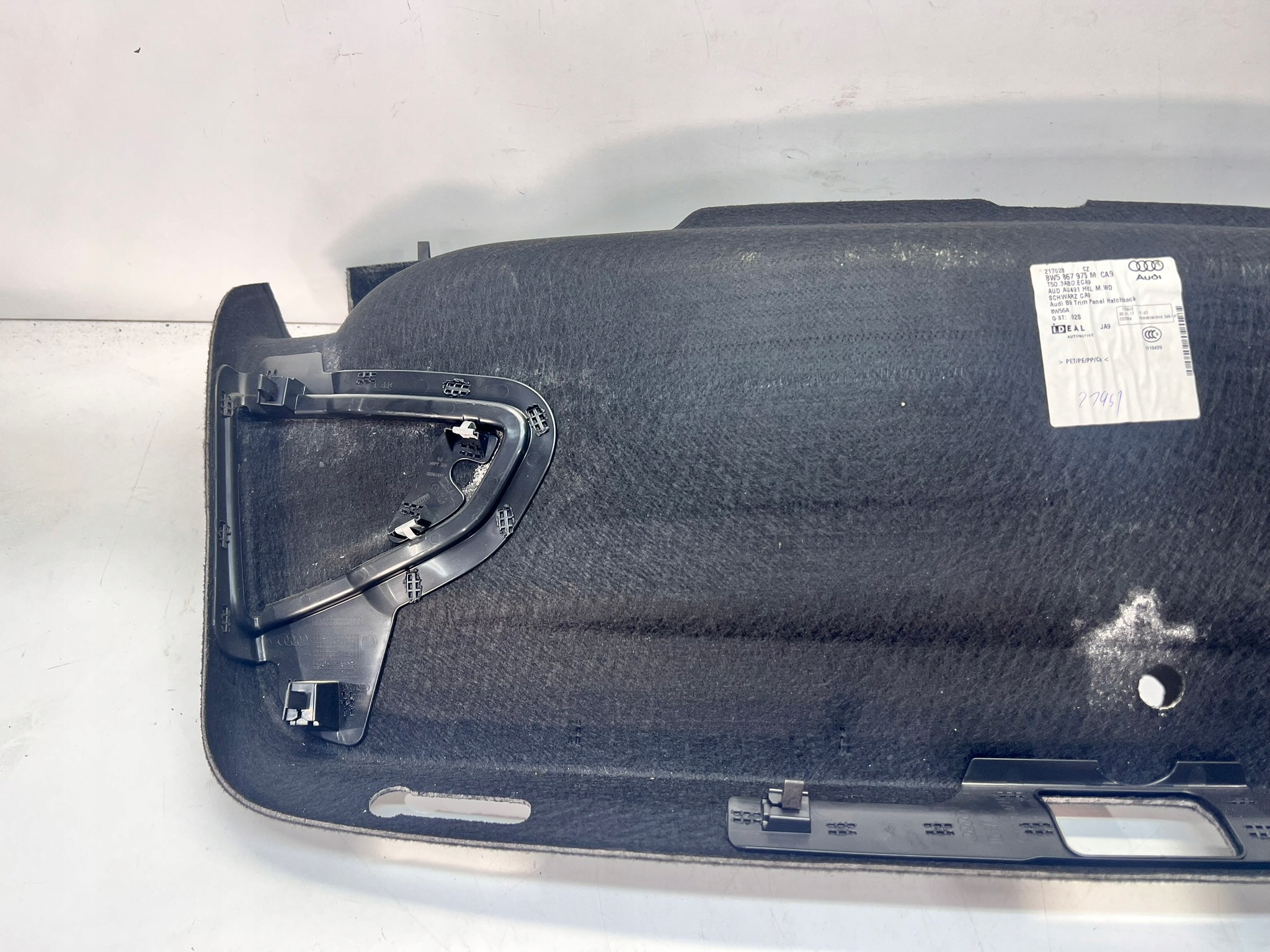 upholstery bonnet rear part AUDI A4 B9 sedan 8W5867975M CA9