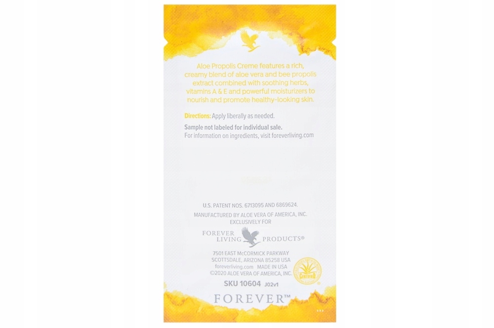 KREM ALOESOWO-PROPOLISOWY ALOE PROPOLIS CREME 5ml Marka Forever Living Products