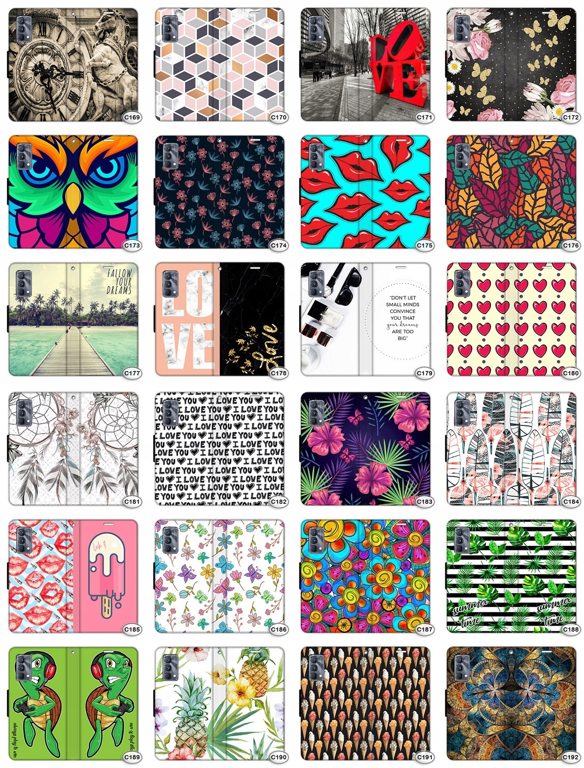 Etui Portfel FOTO Case OBUDOWA SZKŁO 9H do Realme GT Master Edition 5G Funkcje pochłanianie wstrząsów