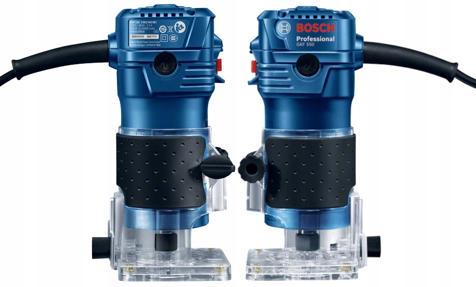 FREZARKA KRAWĘDZIOWA GKF 550 550W + OSPRZĘT BOSCH Zasilanie sieciowe
