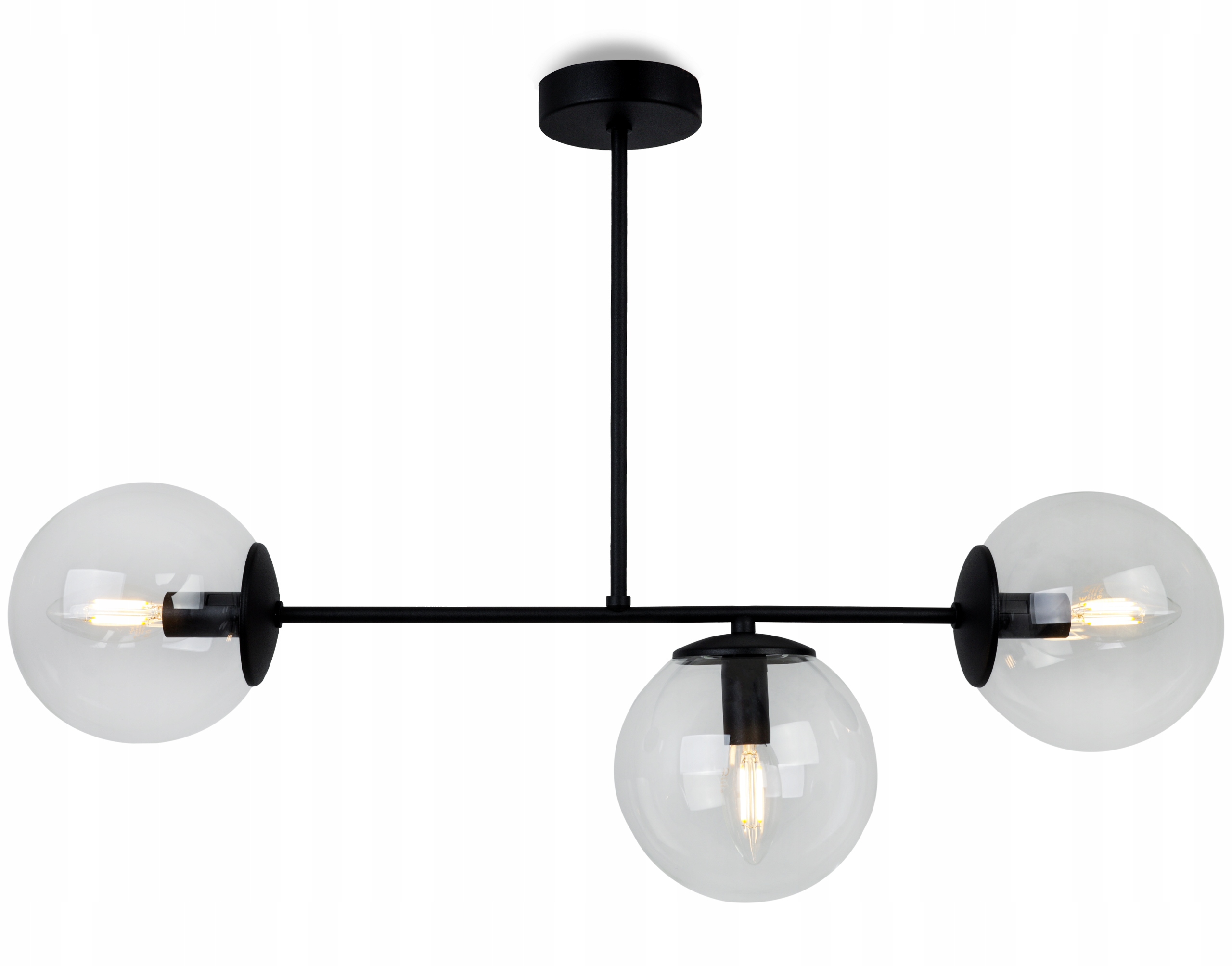 Trojitá Stropná Lampa Luster Elegantná Loft Glamour Nad Stôl